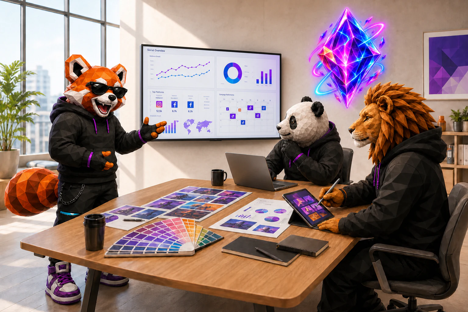 Centro de mando creativo de Red Panda Designs